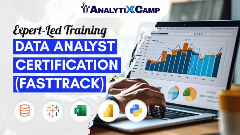 Professional Data Analyst Certification (FastTrack) – Zero to Hero in Excel, SQL, Power BI, Tableau & Python